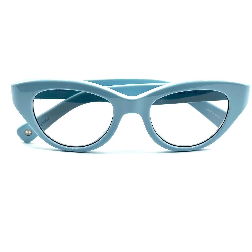 Garrett Leight GLCO Women's Dottie Poblu Powder Blue Cat Eye Sunglasses New